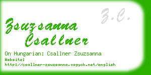 zsuzsanna csallner business card